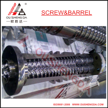 weber 45mm conical double screw and cylinder /screw barrel for pvc extruder